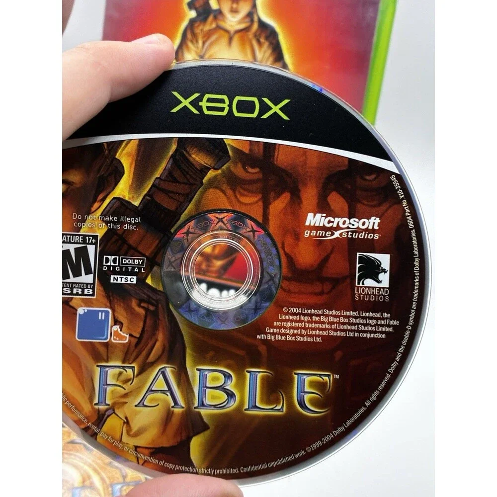 Fable for Original Microsoft Xbox Black Label Complete In Box